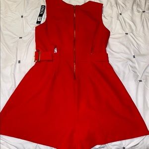 Red ladies romper